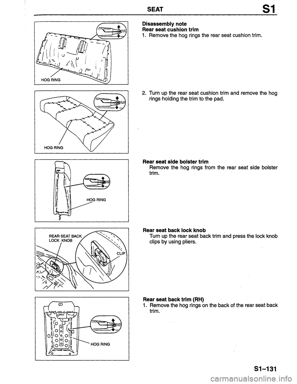 MAZDA PROTEGE 1996  Workshop Manual 