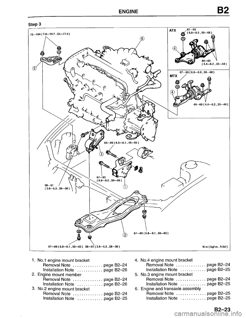 MAZDA PROTEGE 1996  Workshop Manual 