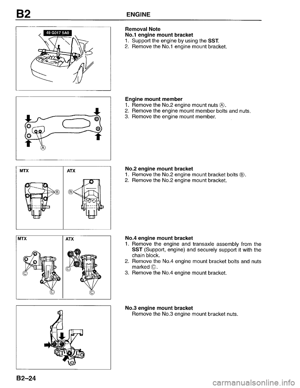 MAZDA PROTEGE 1996  Workshop Manual 