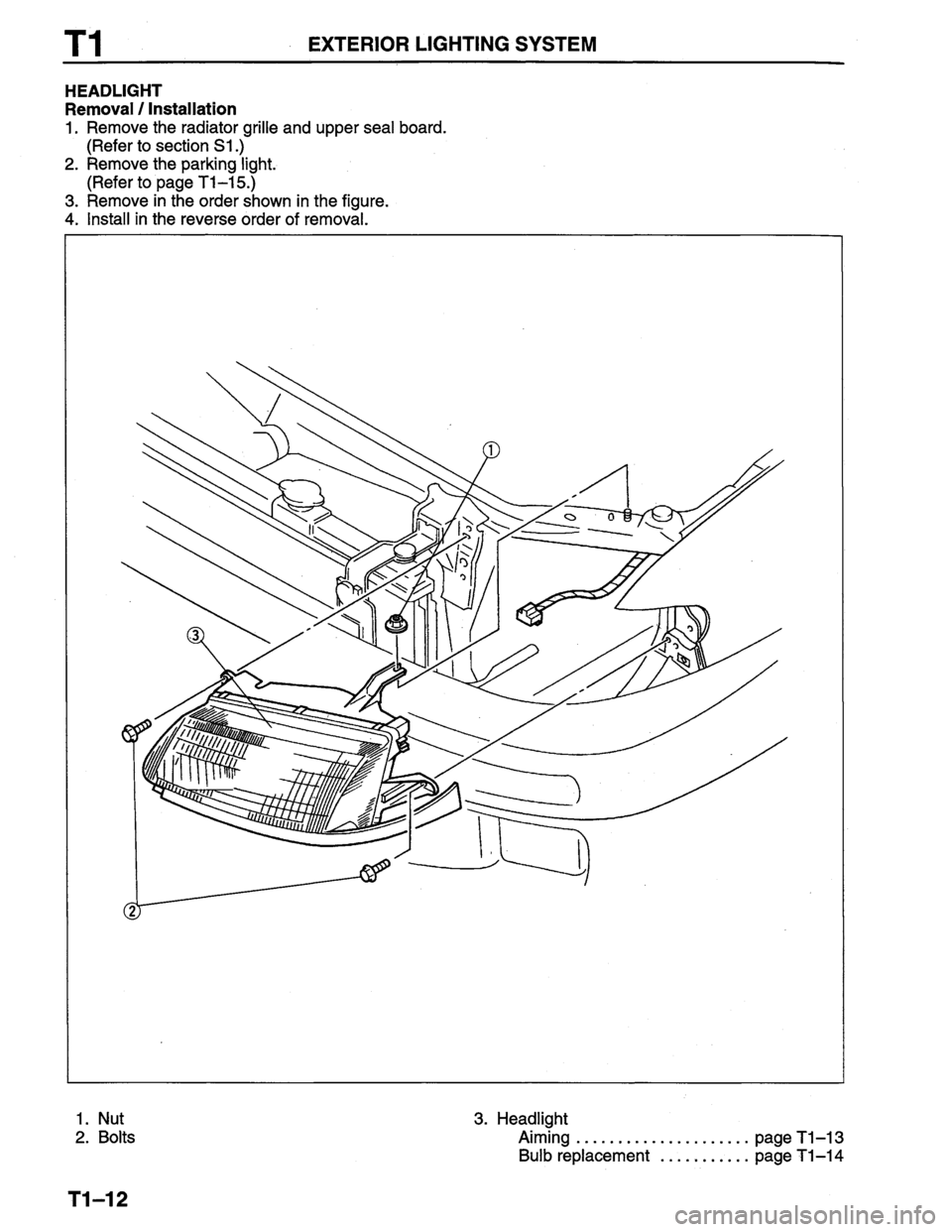 MAZDA PROTEGE 1996  Workshop Manual 
