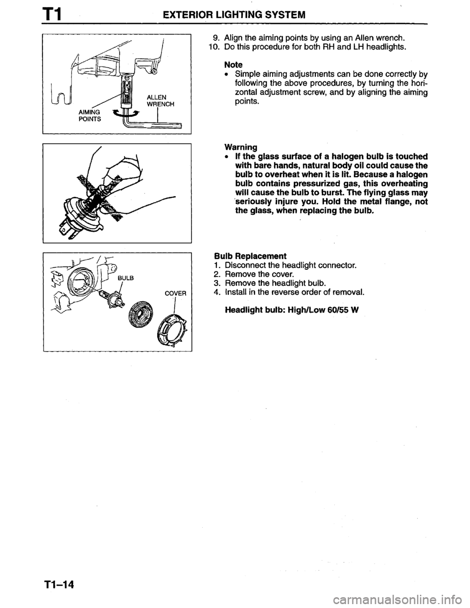MAZDA PROTEGE 1996  Workshop Manual 