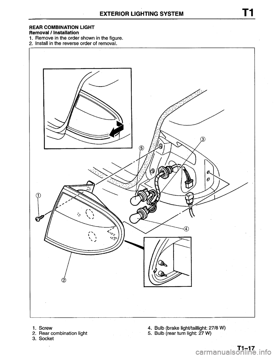 MAZDA PROTEGE 1996  Workshop Manual 