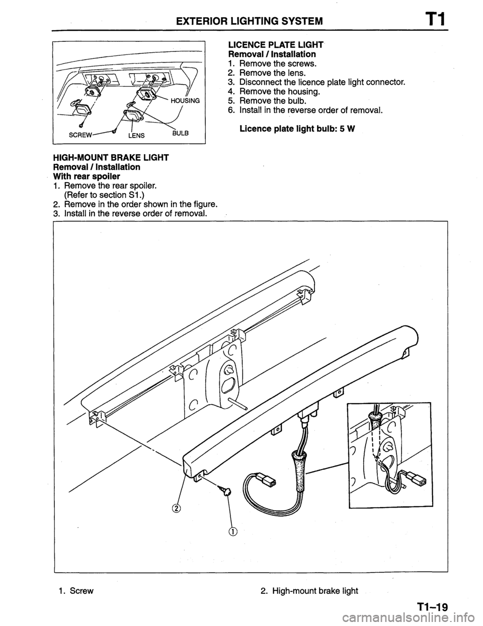 MAZDA PROTEGE 1996  Workshop Manual 