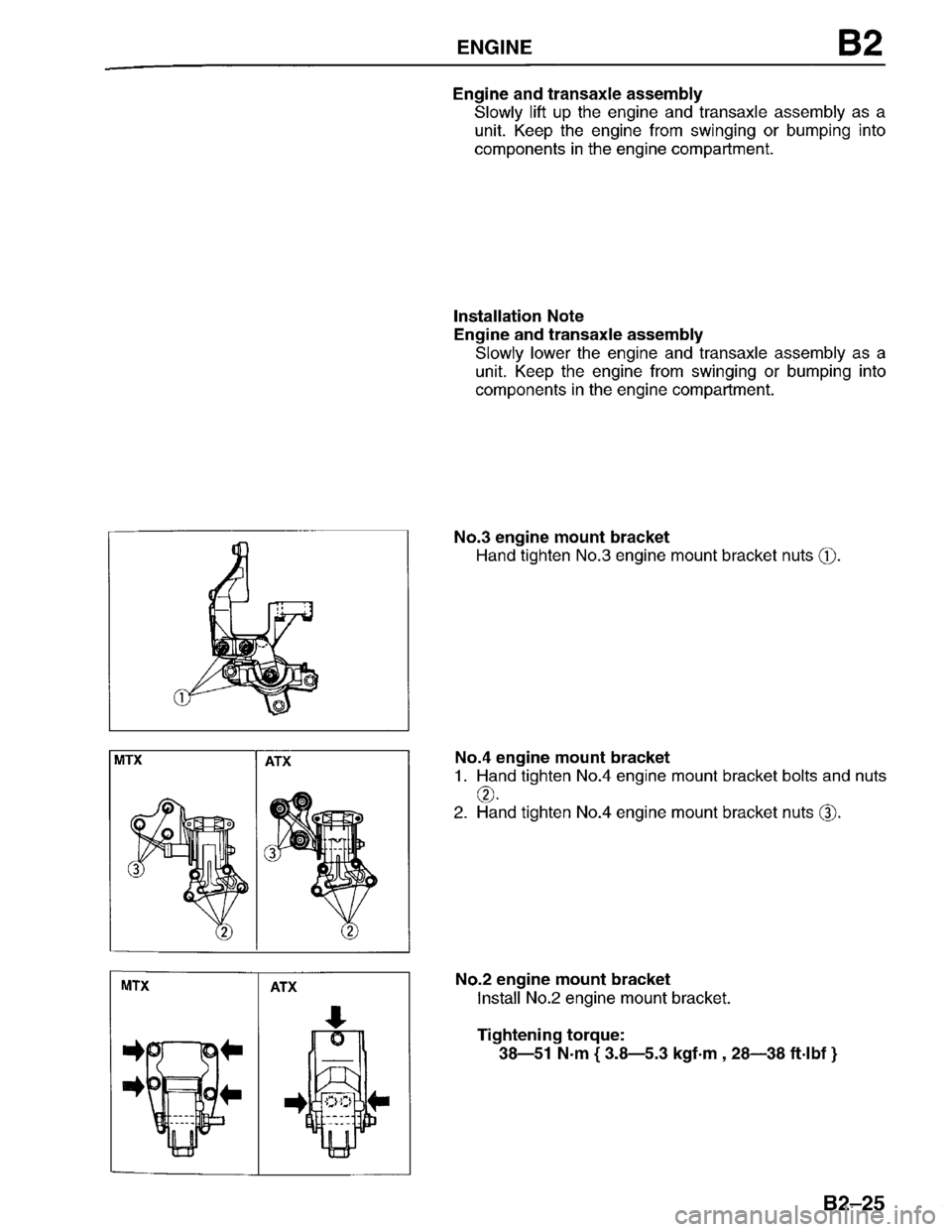 MAZDA PROTEGE 1996  Workshop Manual 