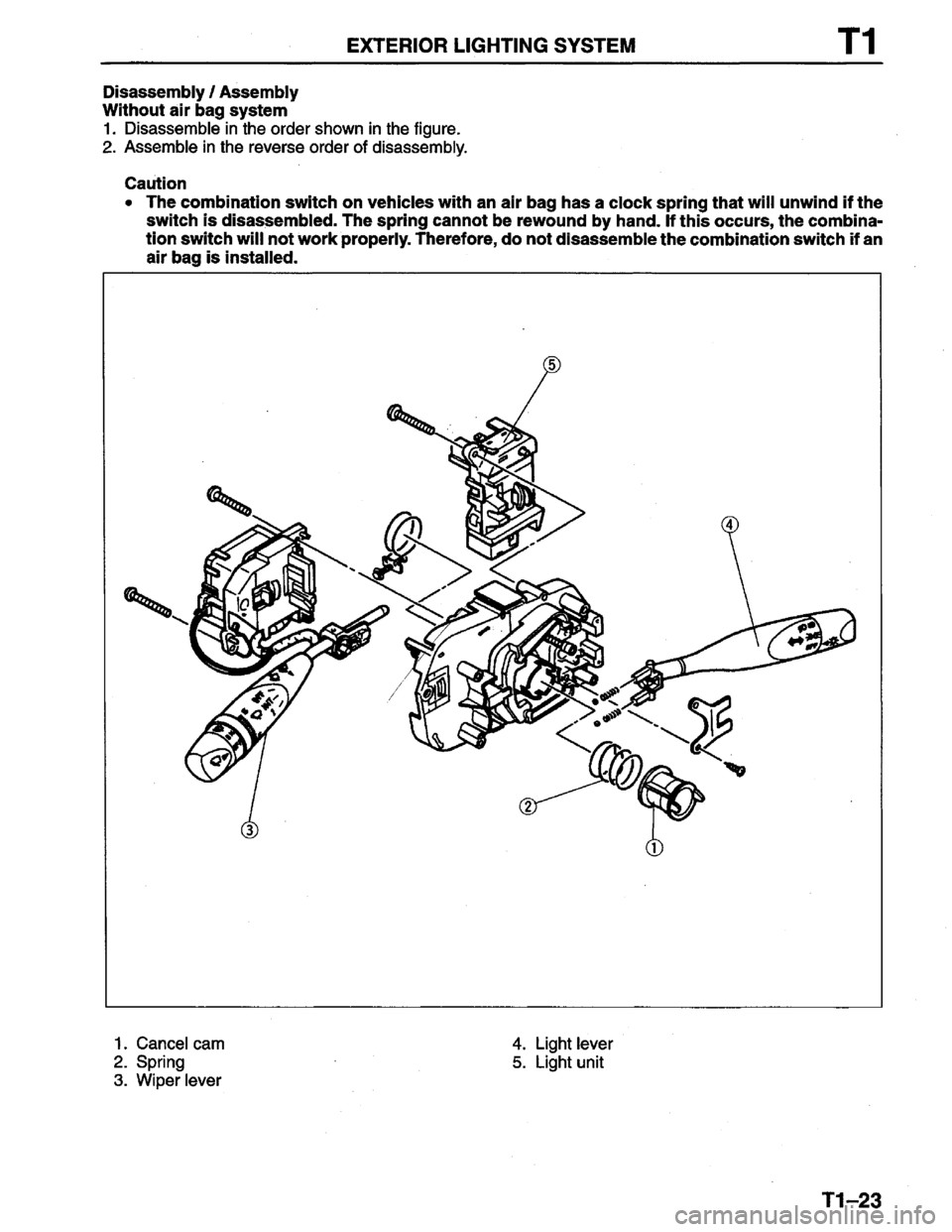 MAZDA PROTEGE 1996  Workshop Manual 