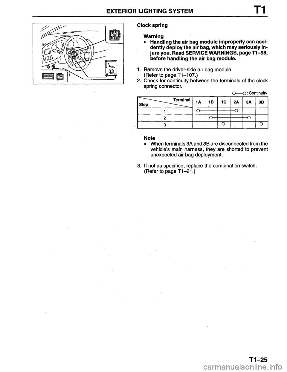 MAZDA PROTEGE 1996  Workshop Manual 