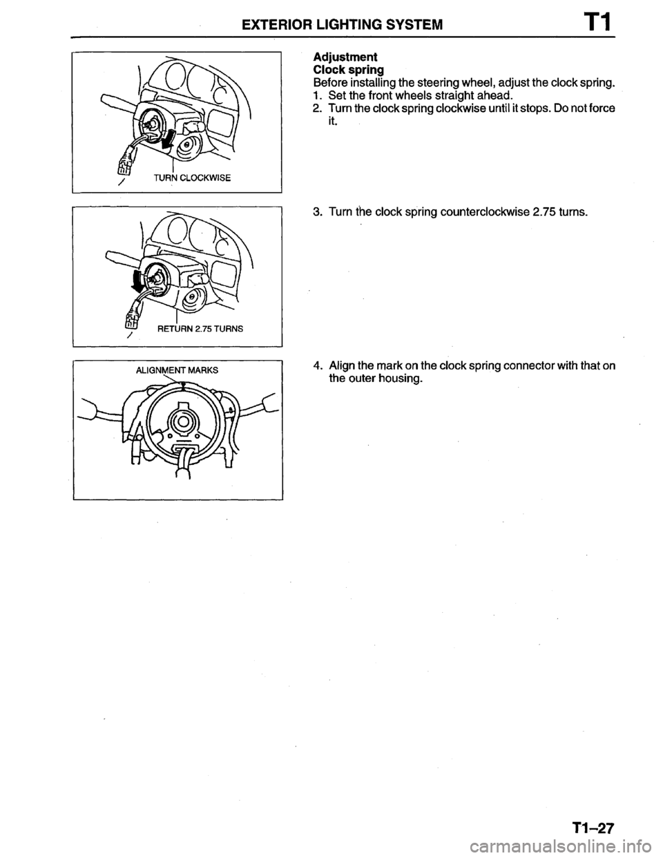 MAZDA PROTEGE 1996  Workshop Manual 