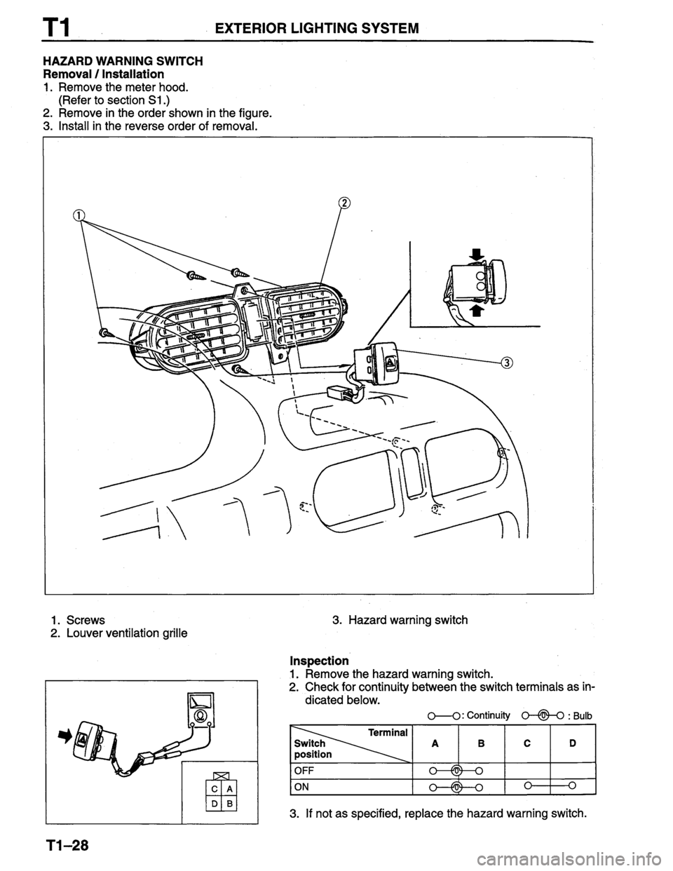 MAZDA PROTEGE 1996  Workshop Manual 
