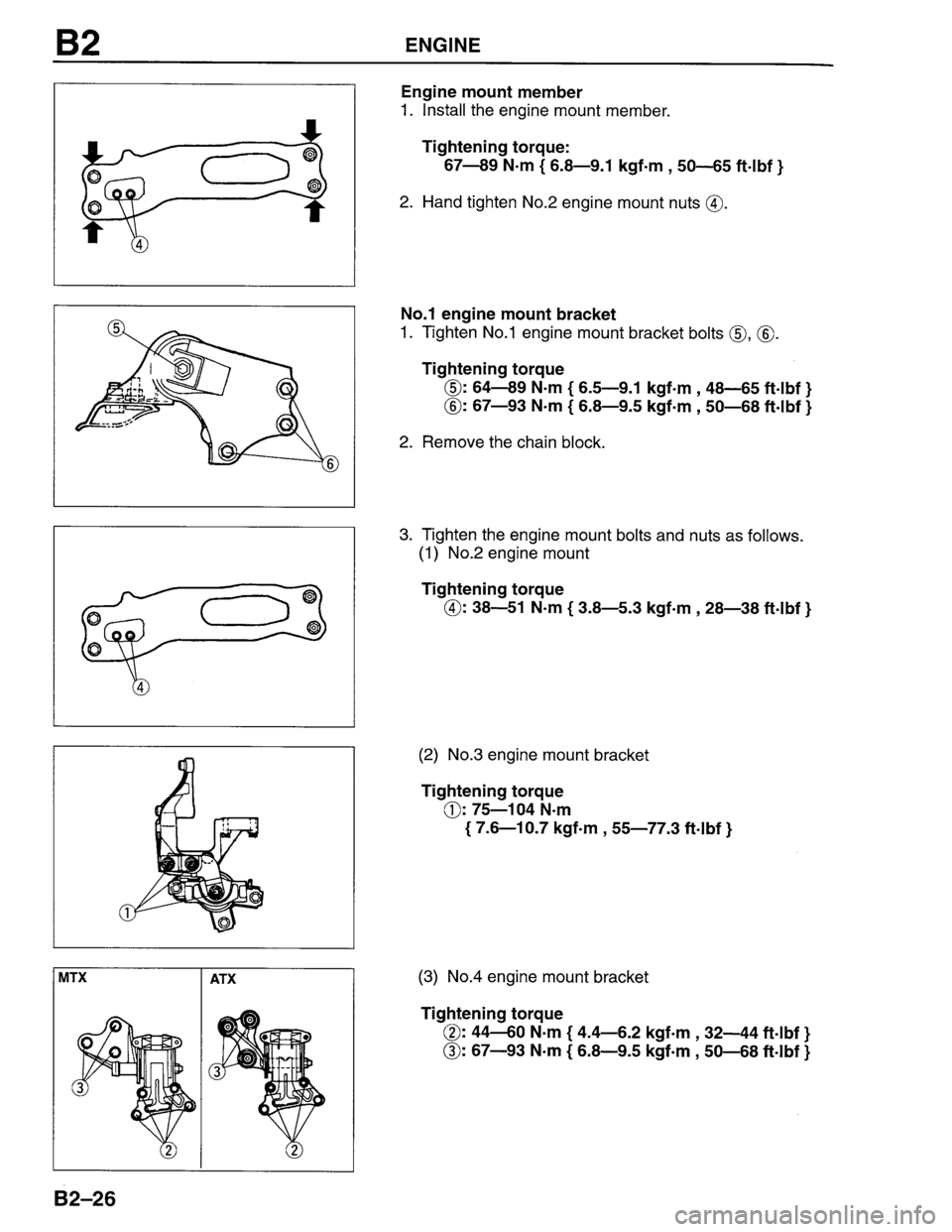 MAZDA PROTEGE 1996  Workshop Manual 