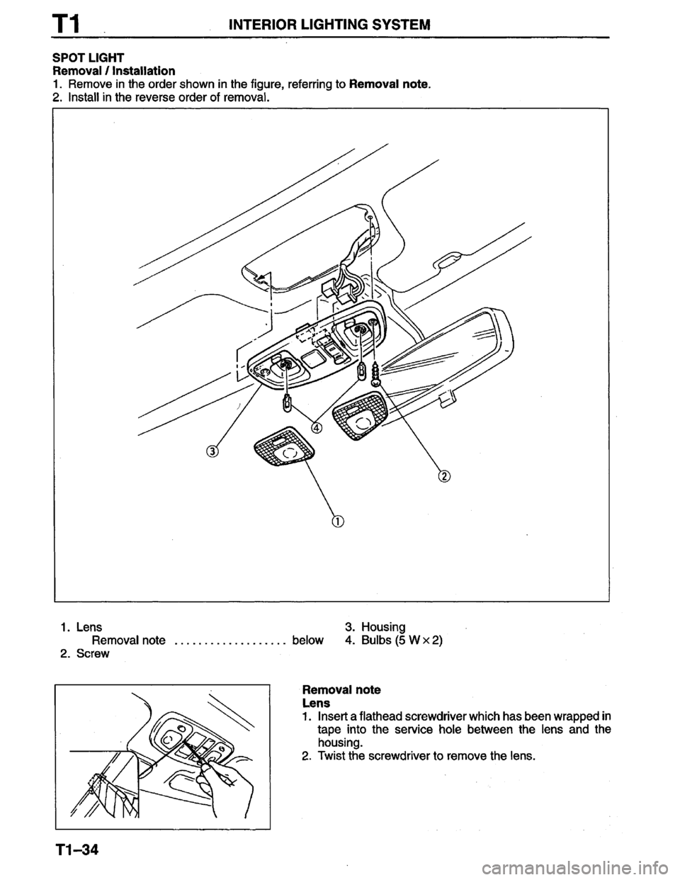 MAZDA PROTEGE 1996  Workshop Manual 