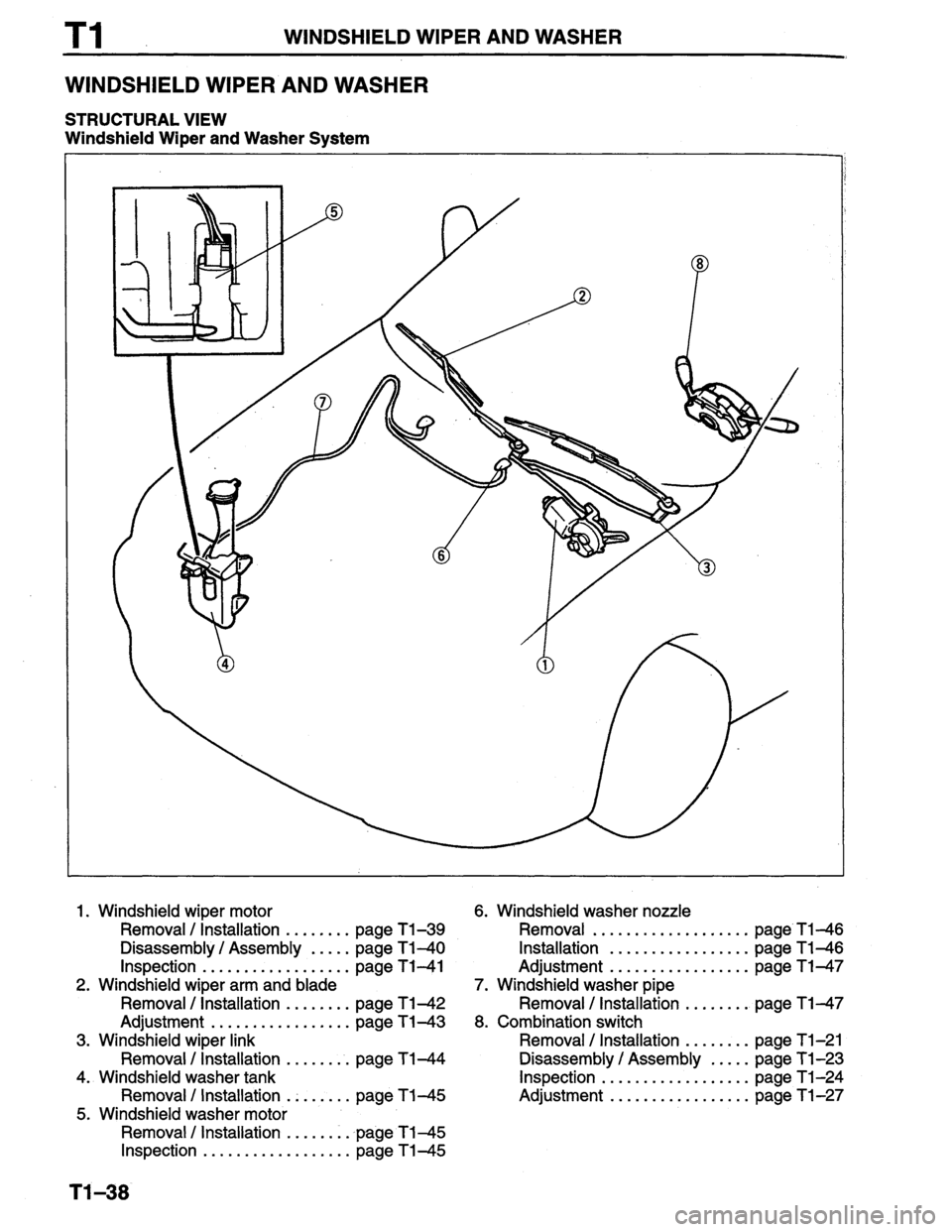 MAZDA PROTEGE 1996  Workshop Manual 