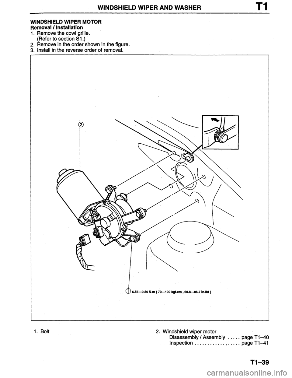 MAZDA PROTEGE 1996  Workshop Manual 