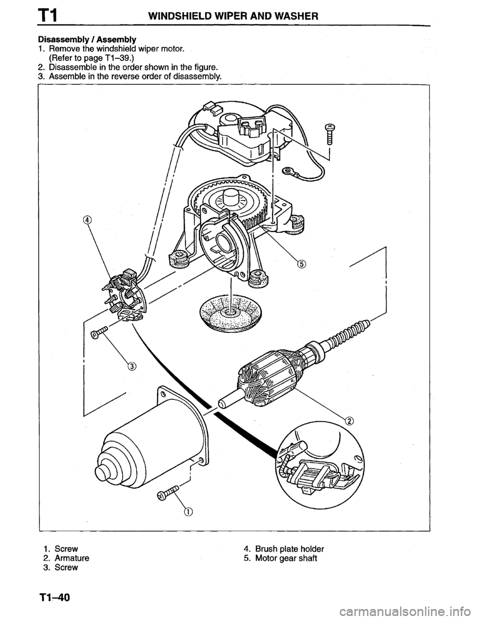 MAZDA PROTEGE 1996  Workshop Manual 