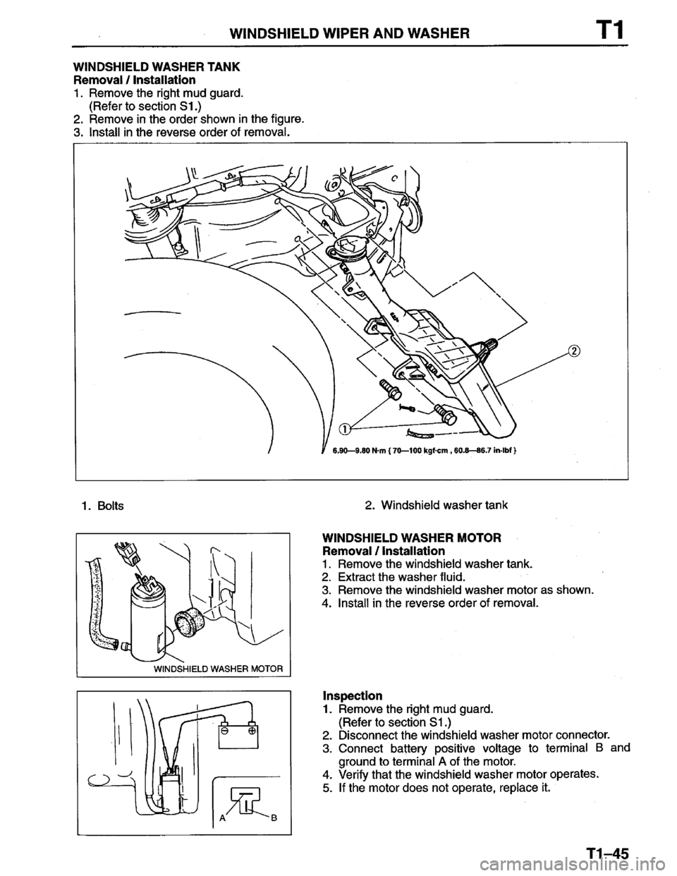 MAZDA PROTEGE 1996  Workshop Manual 
