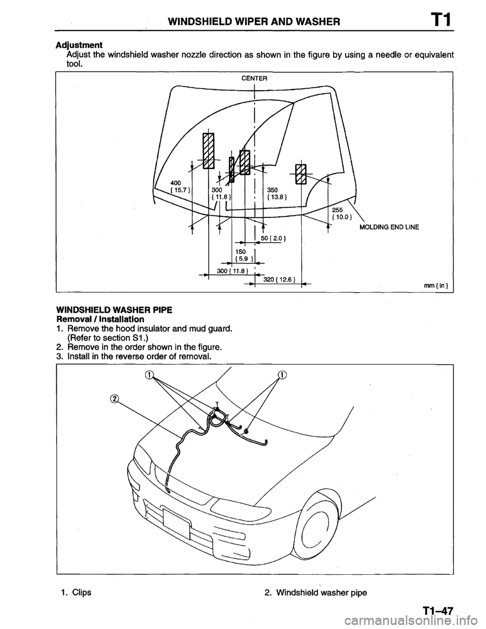 MAZDA PROTEGE 1996  Workshop Manual 