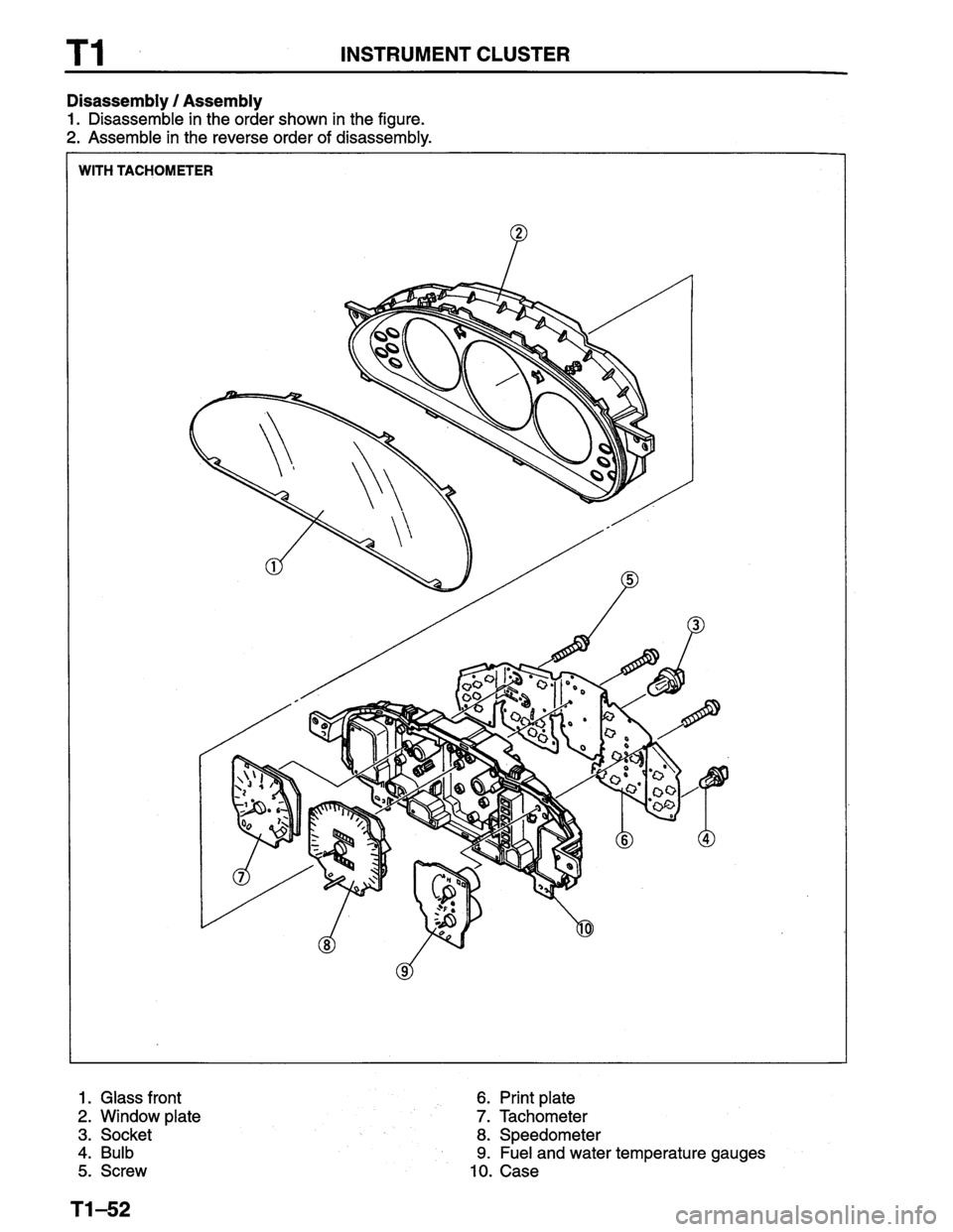 MAZDA PROTEGE 1996  Workshop Manual 