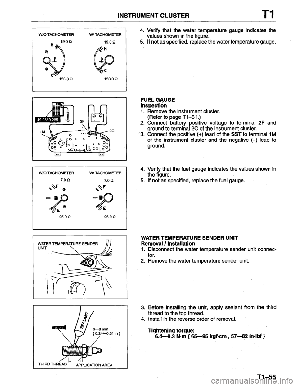 MAZDA PROTEGE 1996  Workshop Manual 
