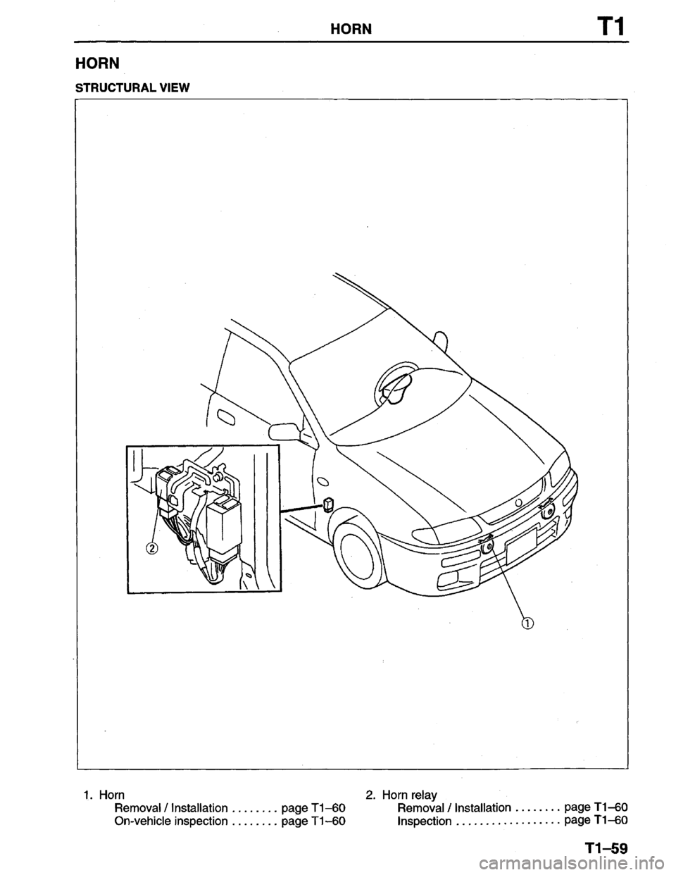 MAZDA PROTEGE 1996  Workshop Manual 