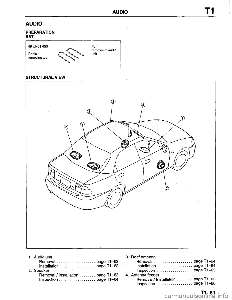 MAZDA PROTEGE 1996  Workshop Manual 