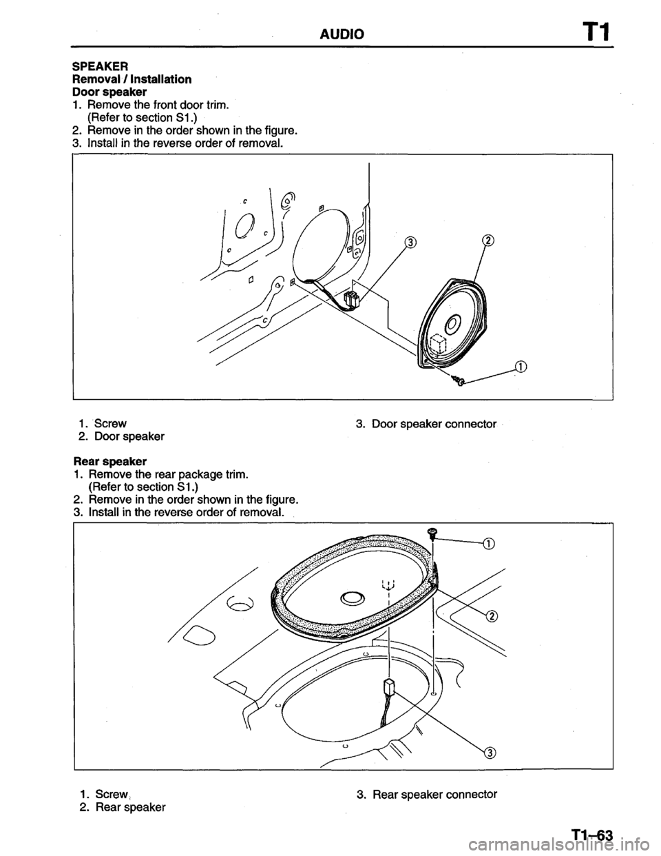 MAZDA PROTEGE 1996  Workshop Manual 