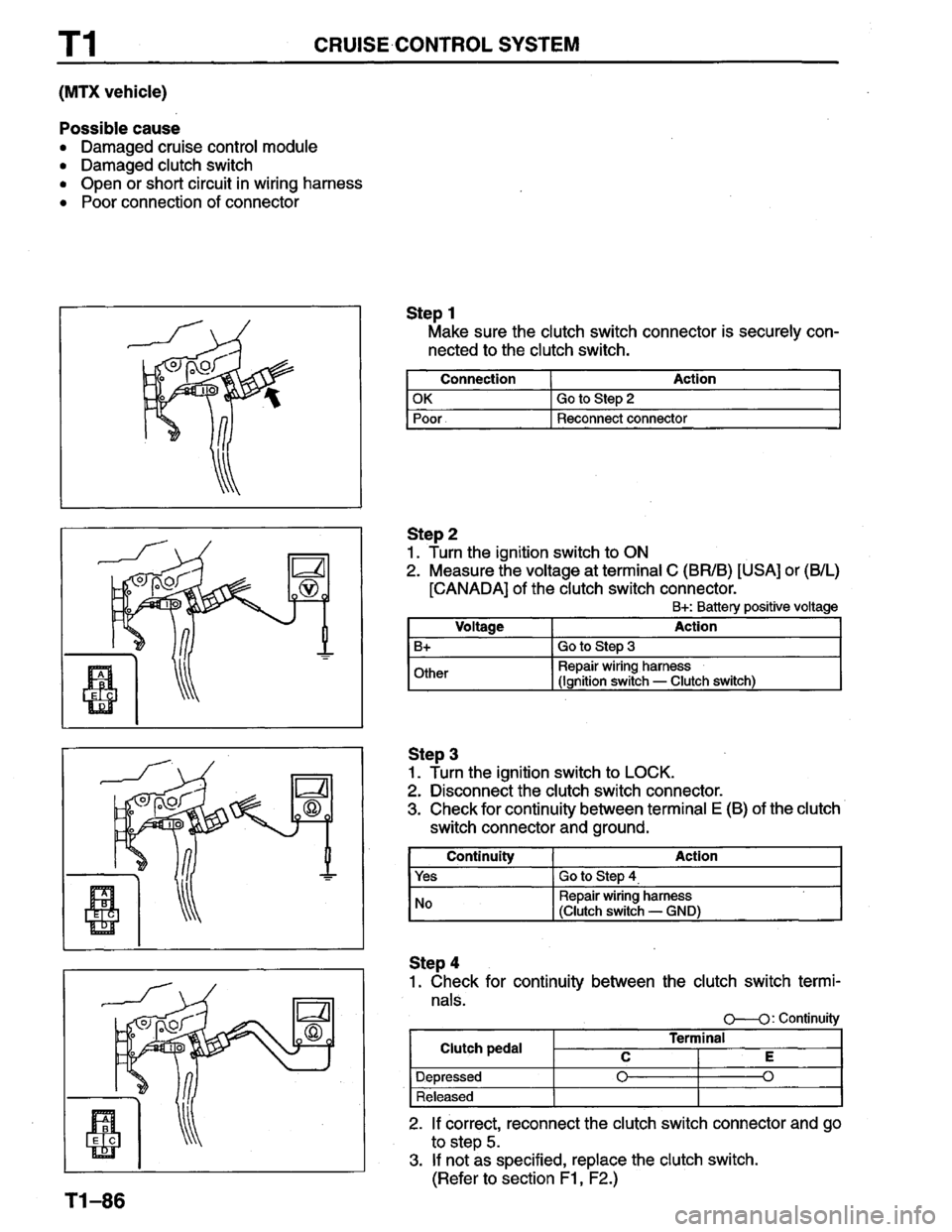 MAZDA PROTEGE 1996  Workshop Manual 