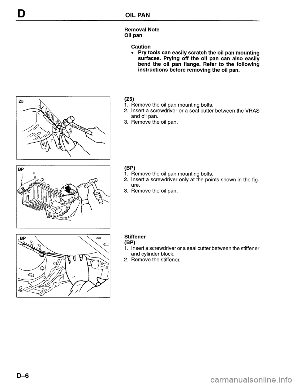 MAZDA PROTEGE 1996  Workshop Manual 