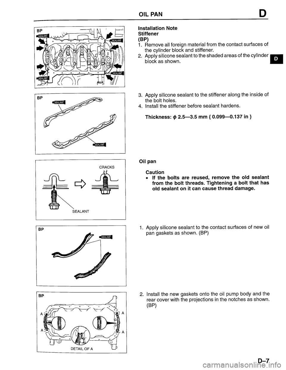 MAZDA PROTEGE 1996  Workshop Manual 