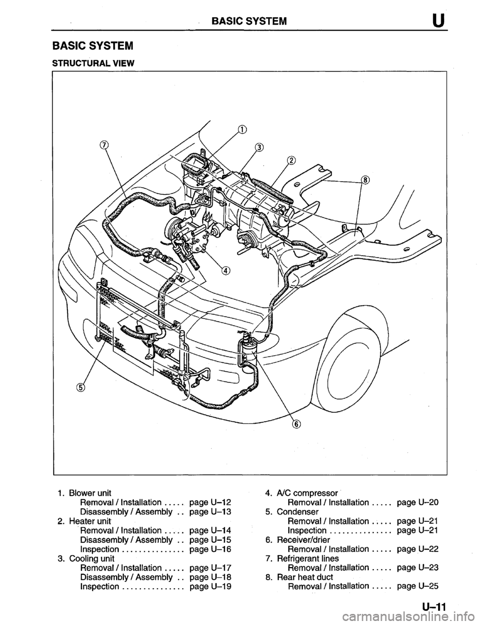 MAZDA PROTEGE 1996  Workshop Manual 