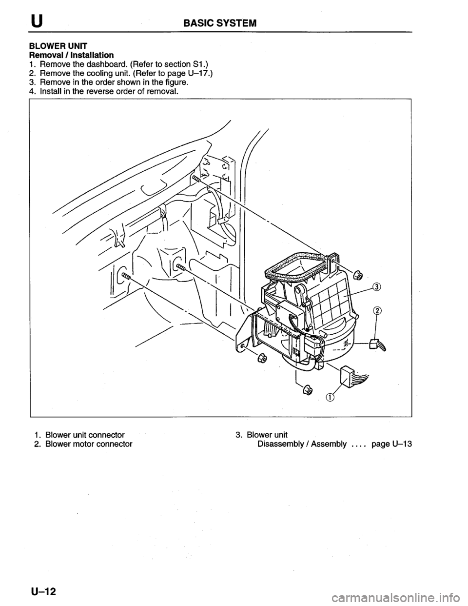 MAZDA PROTEGE 1996  Workshop Manual 