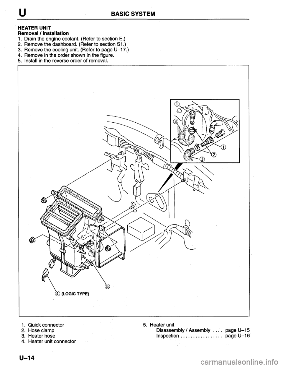 MAZDA PROTEGE 1996  Workshop Manual 
