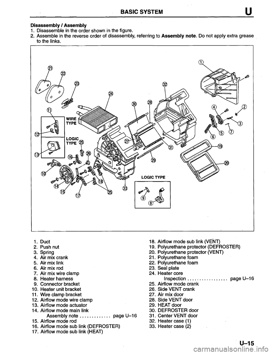 MAZDA PROTEGE 1996  Workshop Manual 