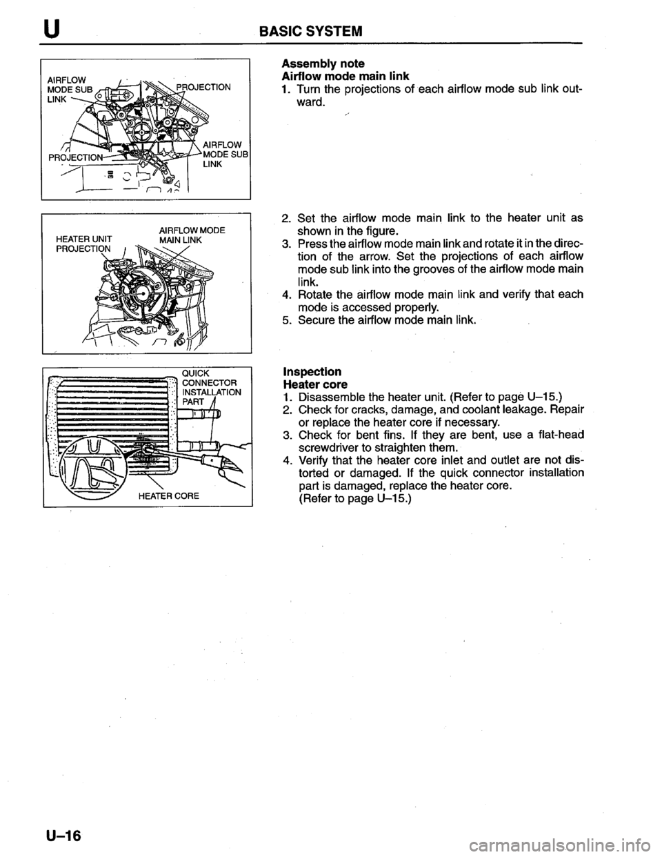 MAZDA PROTEGE 1996  Workshop Manual 