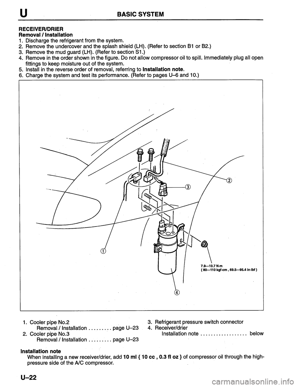 MAZDA PROTEGE 1996  Workshop Manual 