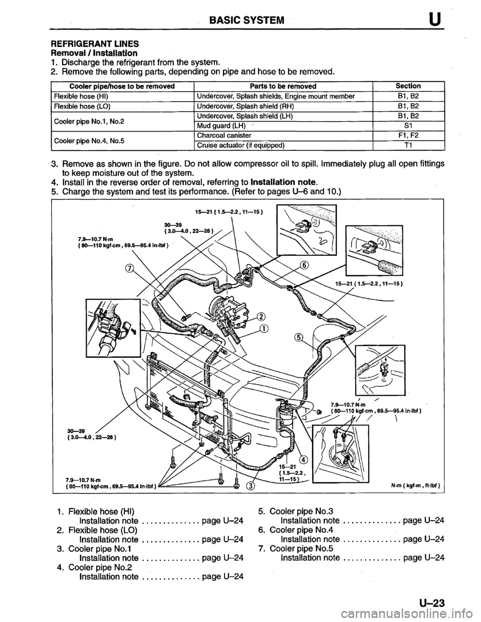 MAZDA PROTEGE 1996  Workshop Manual 