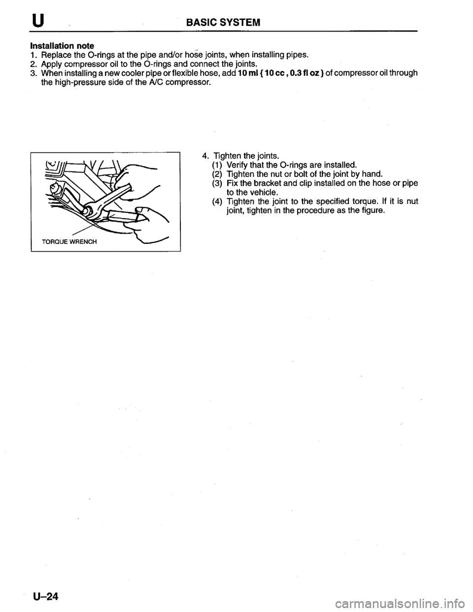 MAZDA PROTEGE 1996  Workshop Manual 