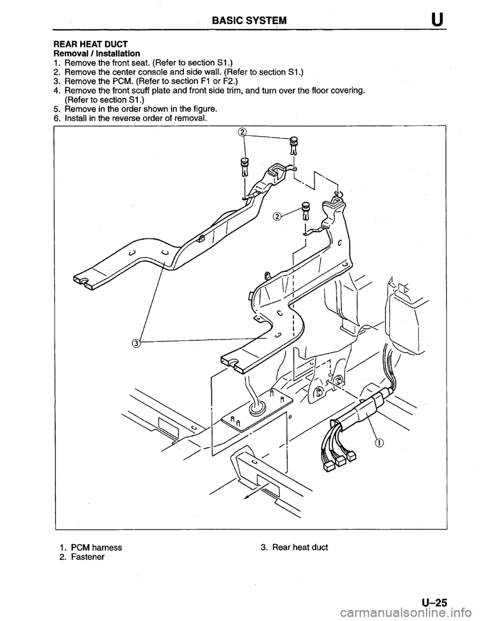 MAZDA PROTEGE 1996  Workshop Manual 