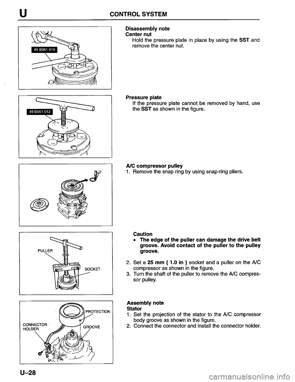 MAZDA PROTEGE 1996  Workshop Manual 
