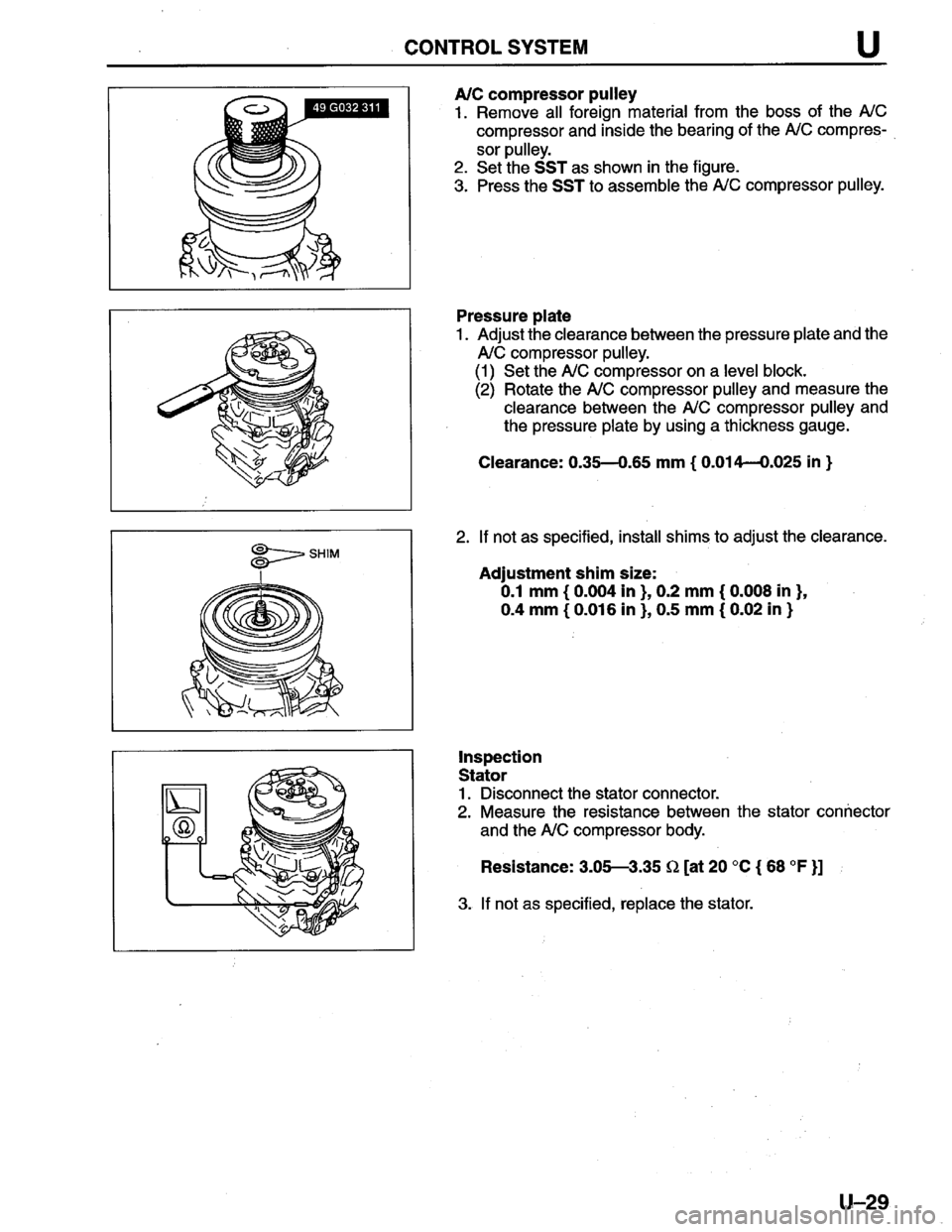 MAZDA PROTEGE 1996  Workshop Manual 