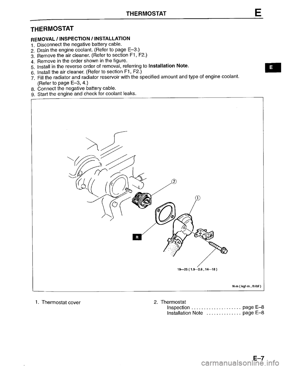 MAZDA PROTEGE 1996  Workshop Manual 