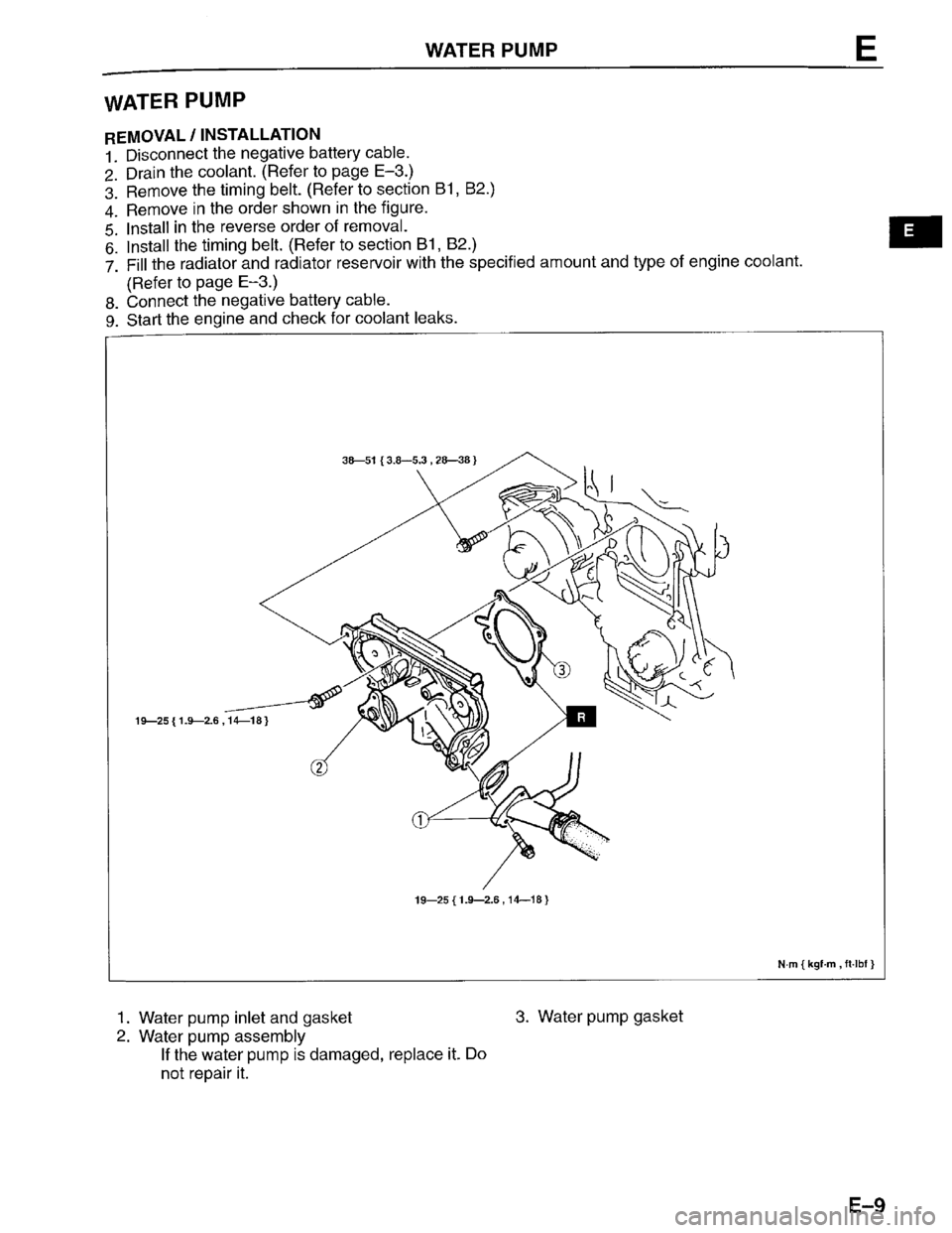 MAZDA PROTEGE 1996  Workshop Manual 