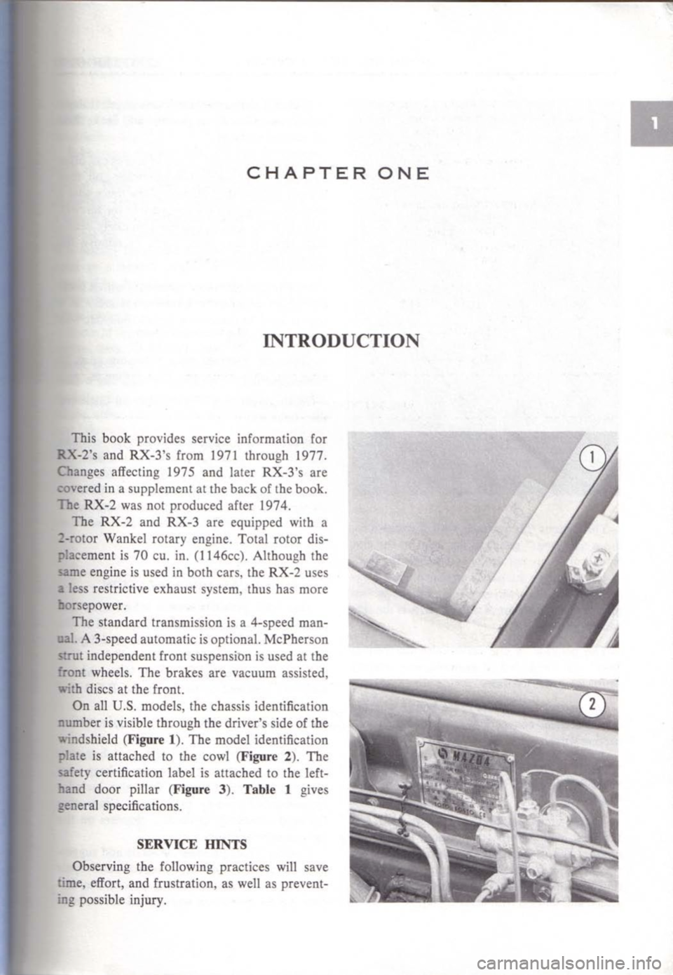MAZDA RX-2 1971  Workshop Service Repair Manual 