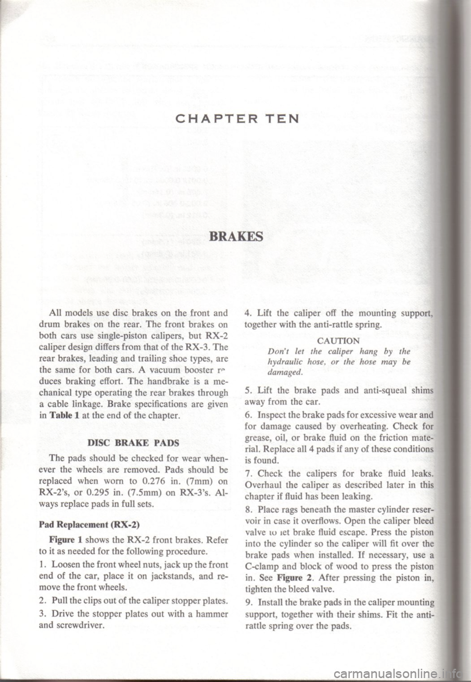 MAZDA RX-2 1971  Workshop Service Repair Manual 