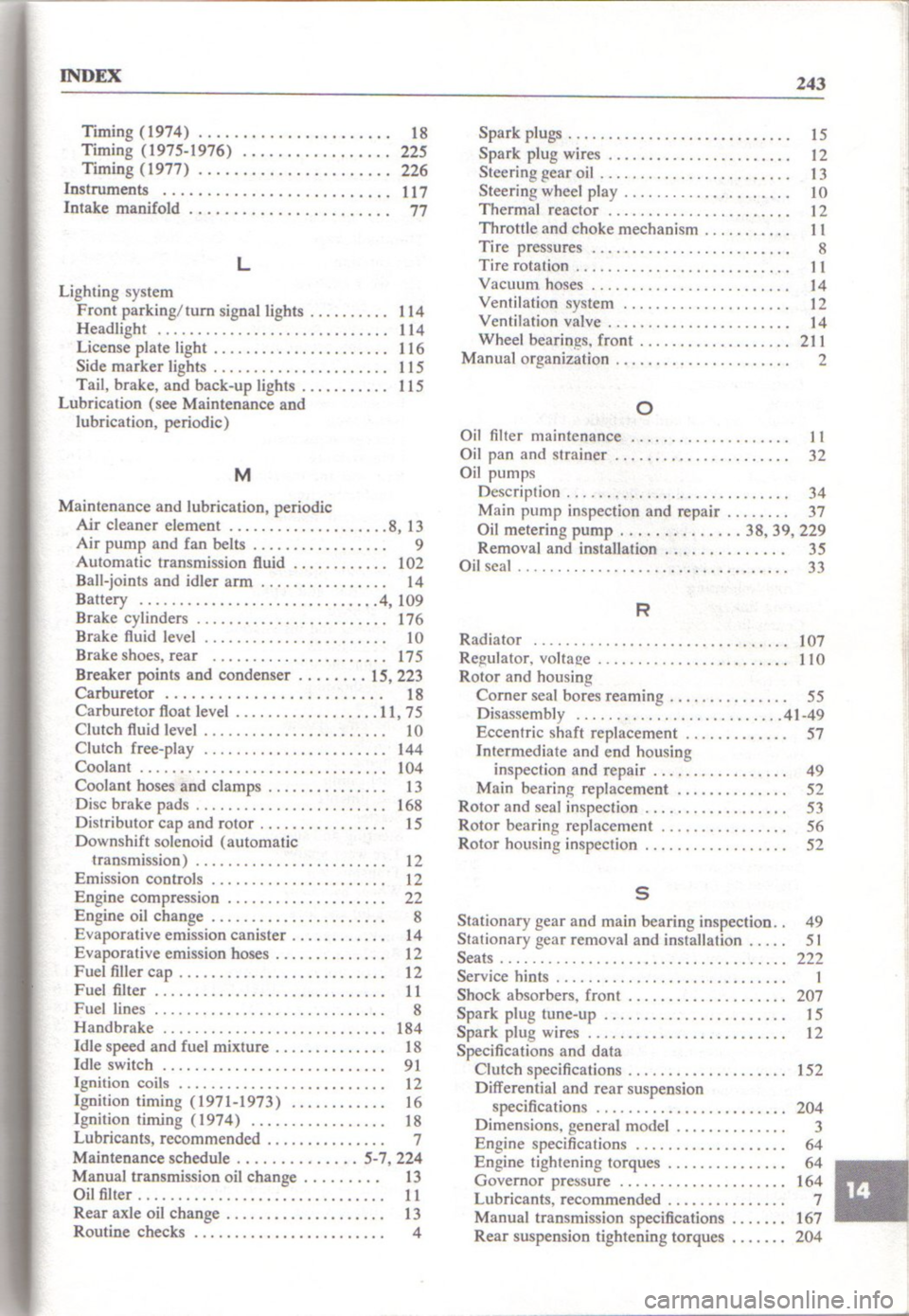 MAZDA RX-2 1971  Workshop Service Repair Manual 