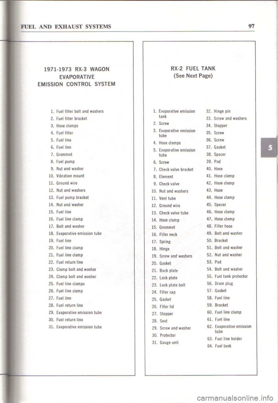 MAZDA RX-2 1971  Workshop Service Repair Manual 