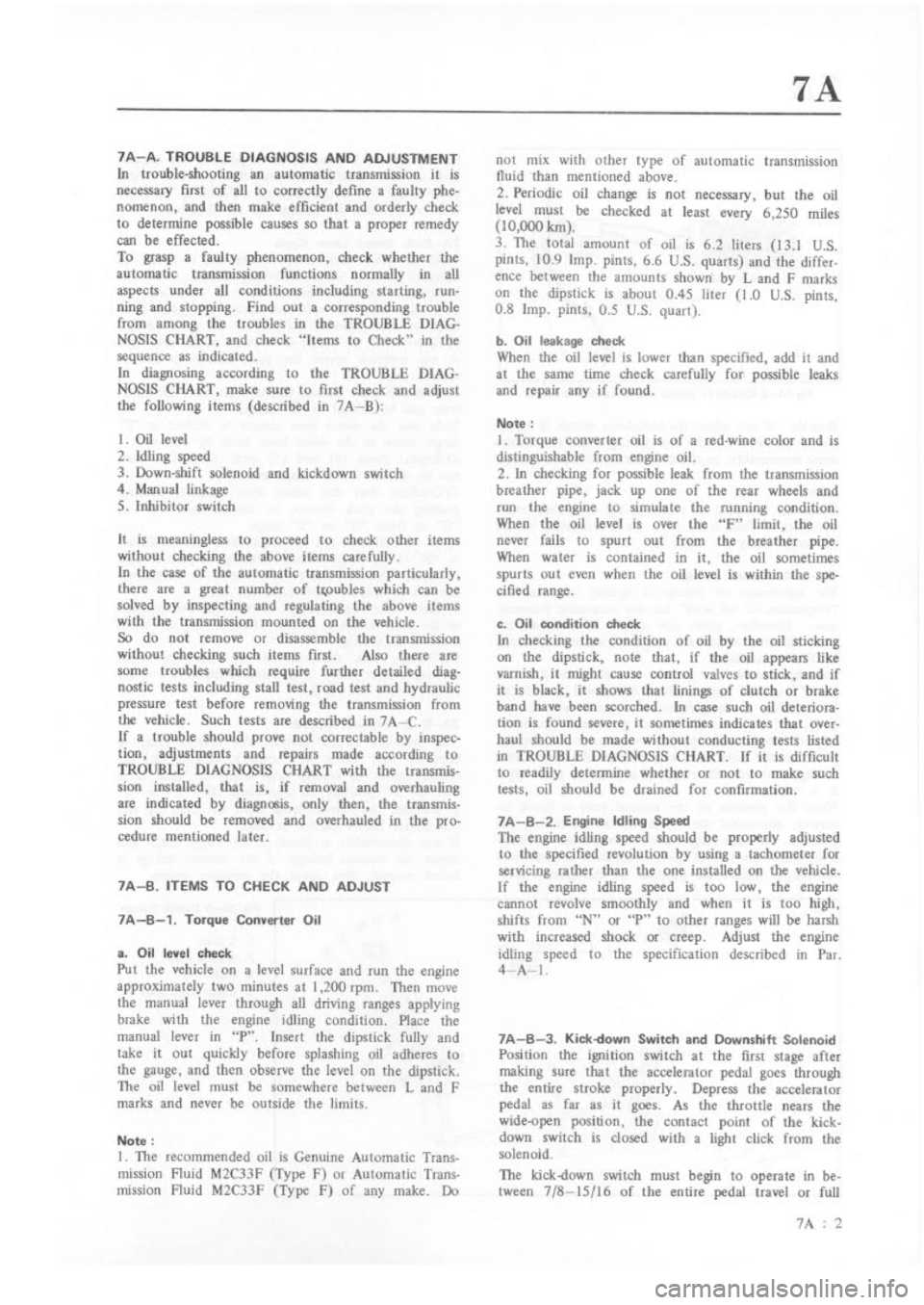 MAZDA RX-3 1975  Workshop Manual 