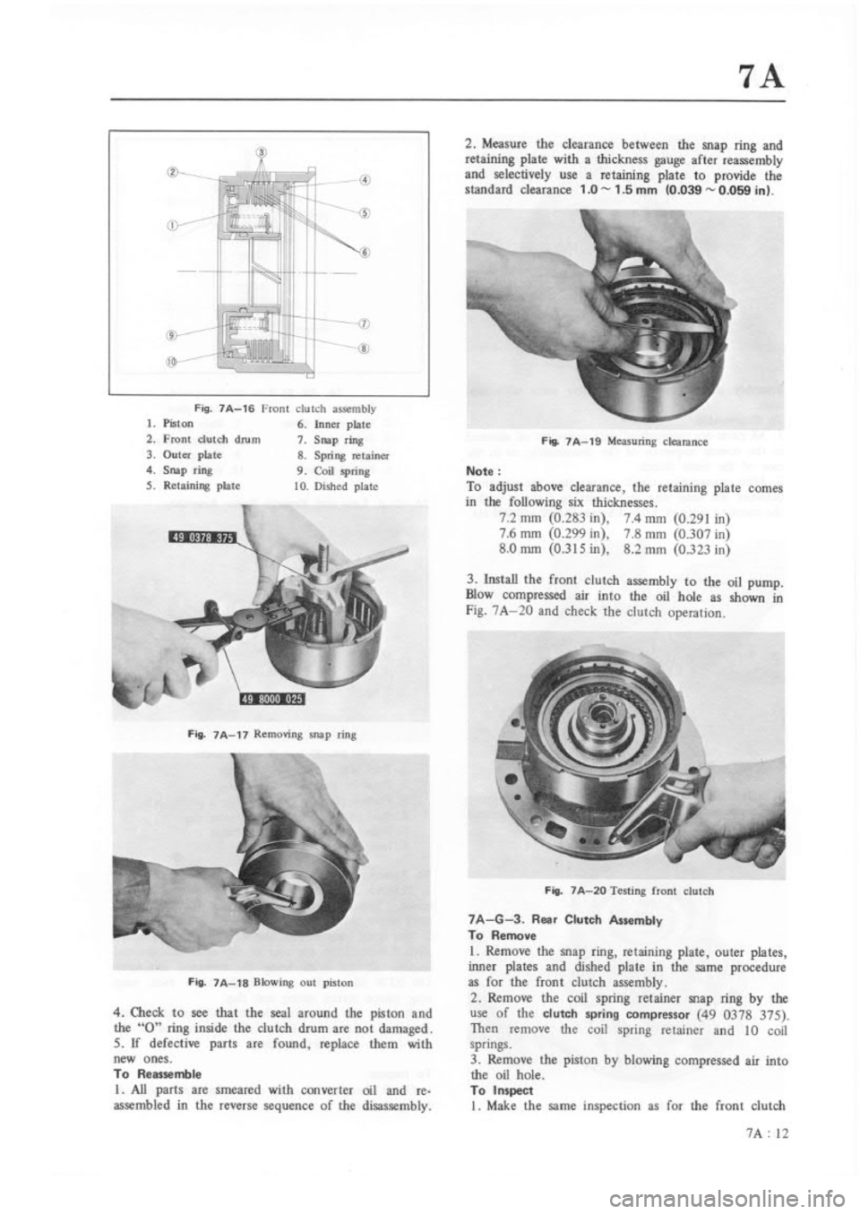 MAZDA RX-3 1975  Workshop Manual 