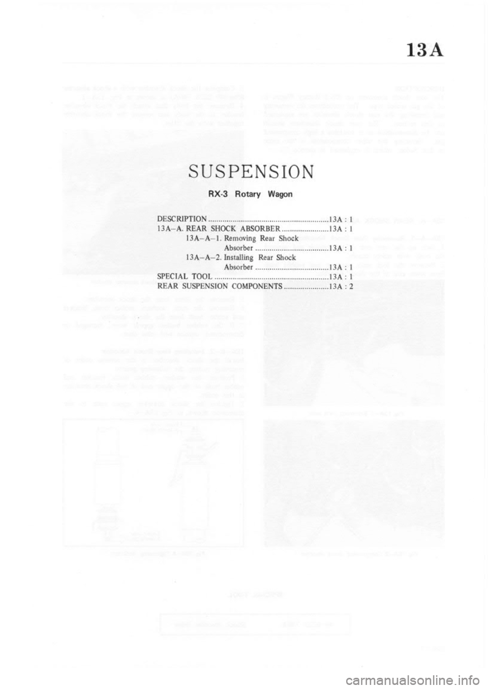 MAZDA RX-3 1975  Workshop Manual 