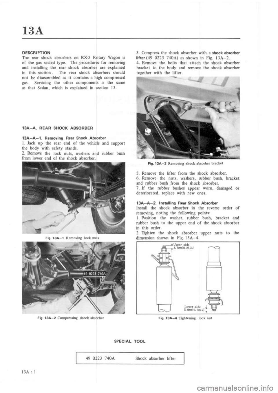 MAZDA RX-3 1975  Workshop Manual 