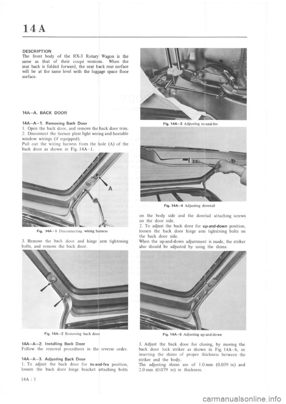 MAZDA RX-3 1975  Workshop Manual 
