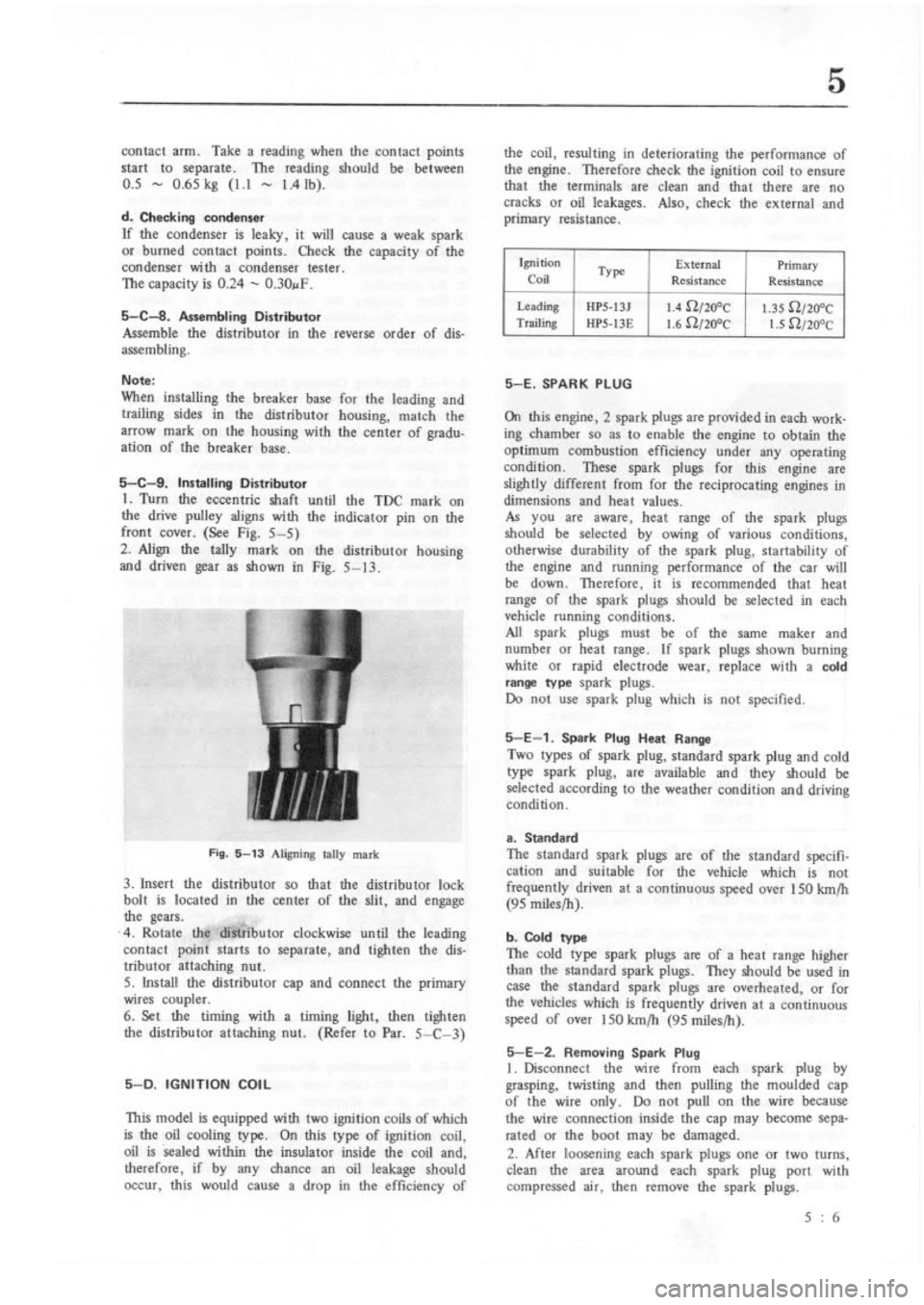 MAZDA RX-3 1975  Workshop Manual 